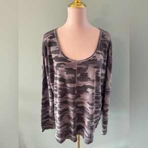 Lucky Brand Camo Top XL